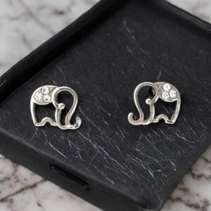 Earrings Elephant Earrings Rhinestone Stud Earrings Women’s Costume Jewelry